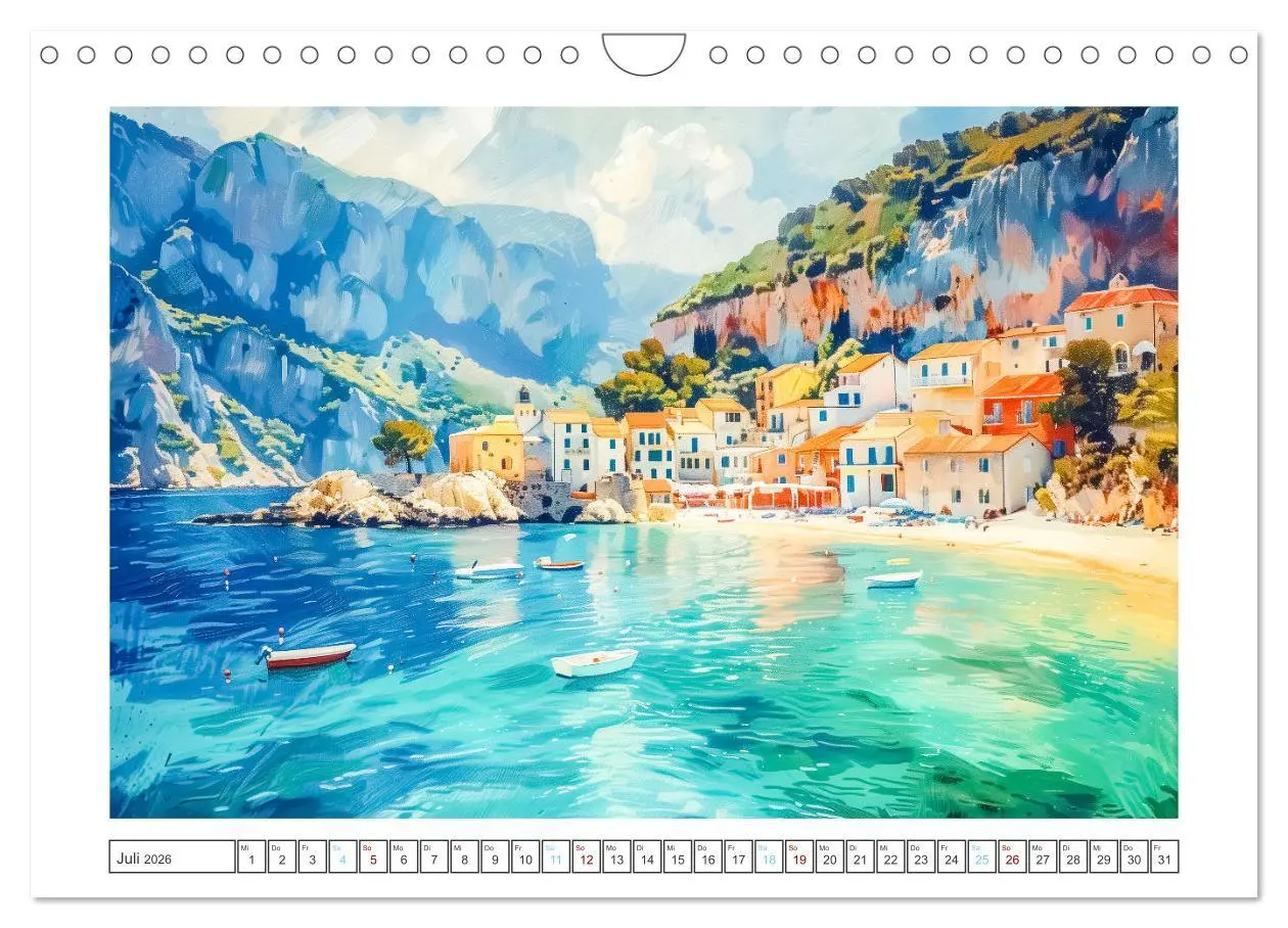 Bild: 9783457338759 | Mediterrane Landschaften (Wandkalender 2026 DIN A4 quer), CALVENDO...