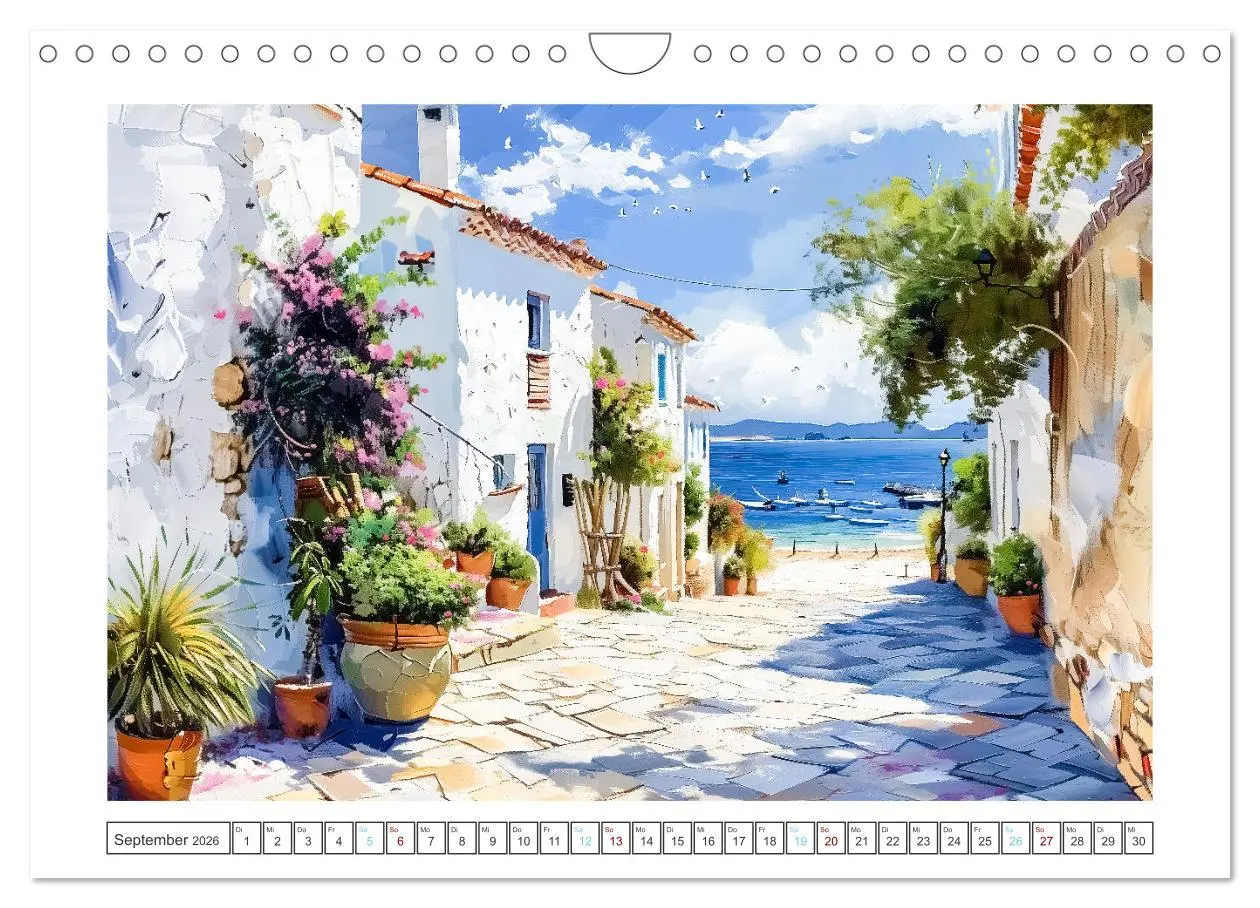 Bild: 9783457338759 | Mediterrane Landschaften (Wandkalender 2026 DIN A4 quer), CALVENDO...