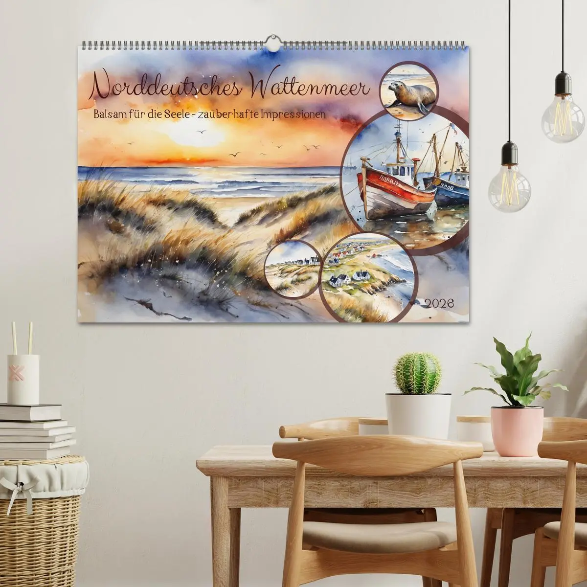 Bild: 9783457408759 | Norddeutsches Wattenmeer (Wandkalender 2026 DIN A2 quer), CALVENDO...