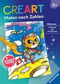 Cover: 9783473488759 | CreArt Malen nach Zahlen ab 5 - Zauberpapier: Weltraum | Manuel Kilger