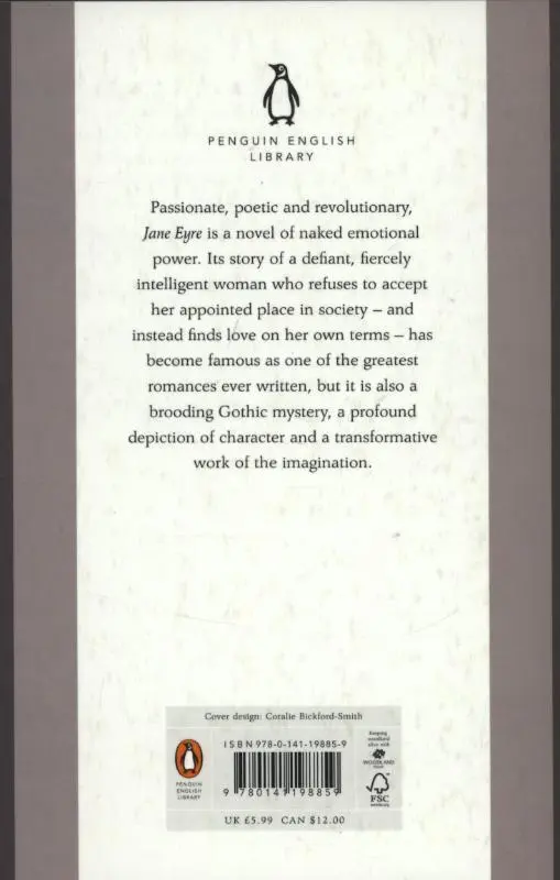 Rückseite: 9780141198859 | Jane Eyre | Charlotte Brontë | Taschenbuch | 560 S. | Englisch | 2012