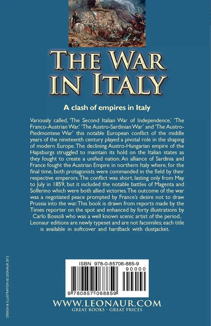Rückseite: 9780857068859 | The War in Italy | the Second Italian War of Independence, 1859 | Tuel