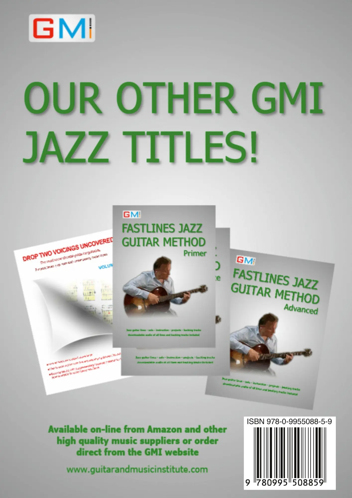 Rückseite: 9780995508859 | Fastlines Jazz Guitar Method Intermediate | Brockie Ged | Taschenbuch