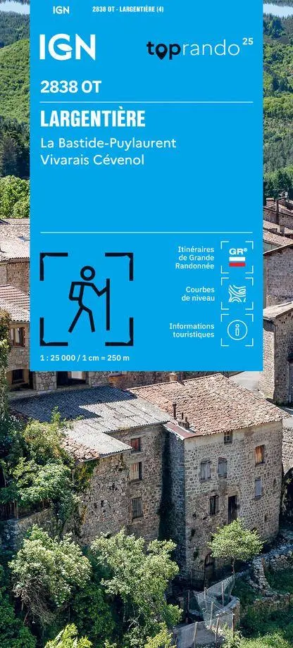 Cover: 9782758558859 | 2838OT Largentière - La Bastide-Puylaurent - Vivarais Cévenol | 2026