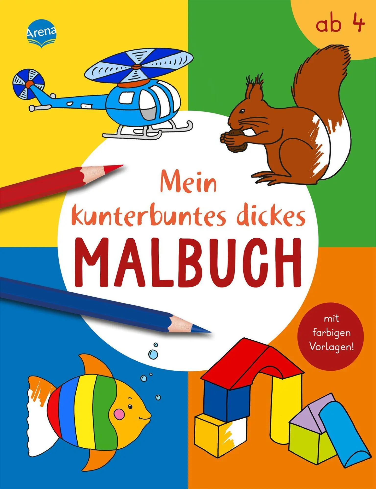 Cover: 9783401718859 | Mein kunterbuntes dickes Malbuch | Birgitta Nicolas | Taschenbuch