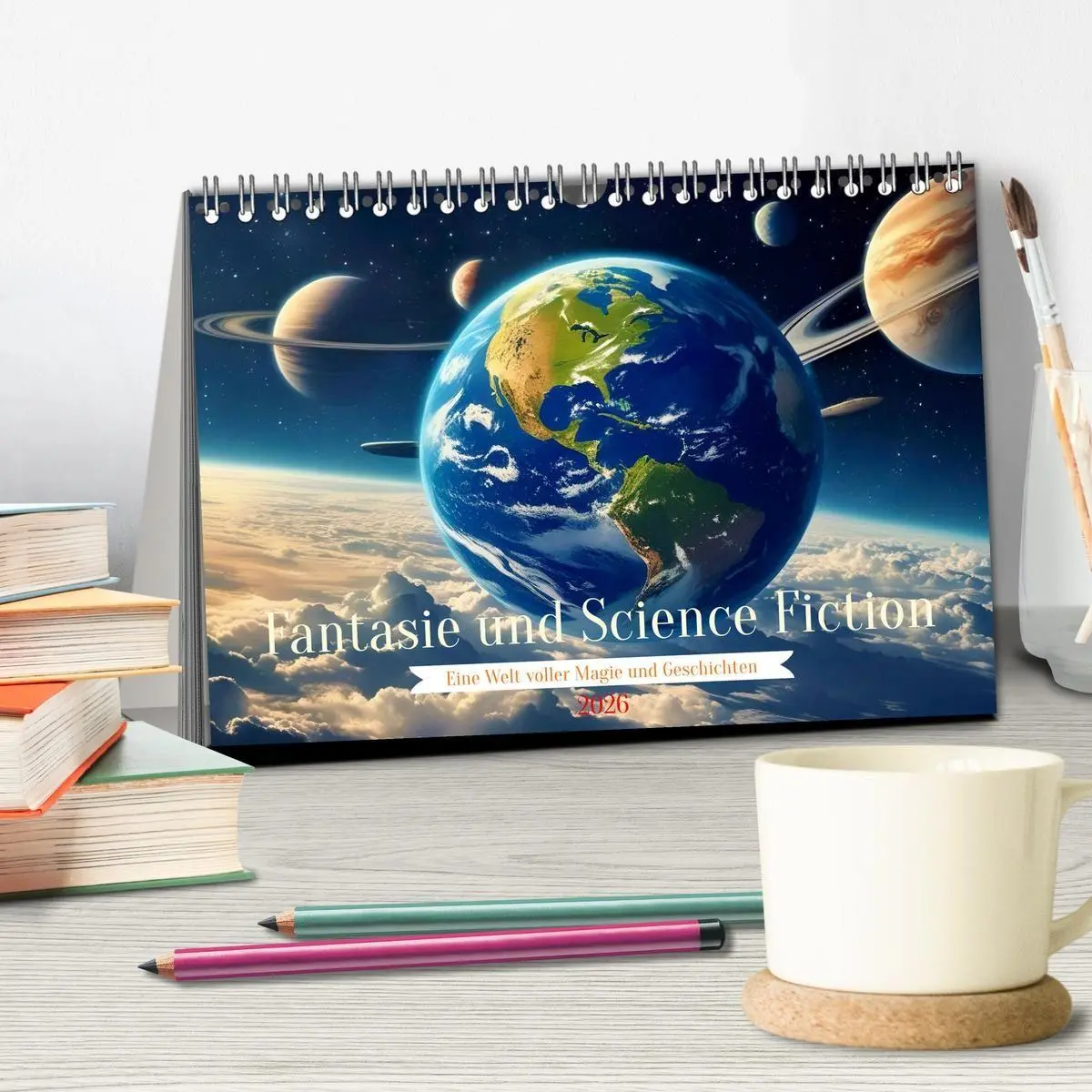 Bild: 9783516658859 | Fantasie und Science Fiction (Tischkalender 2026 DIN A5 quer),...
