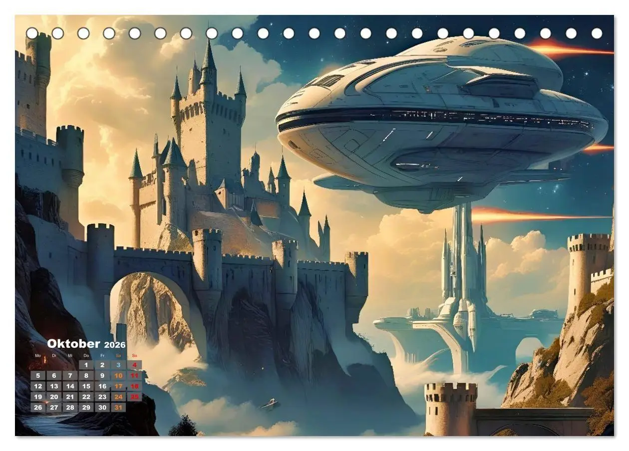 Bild: 9783516658859 | Fantasie und Science Fiction (Tischkalender 2026 DIN A5 quer),...