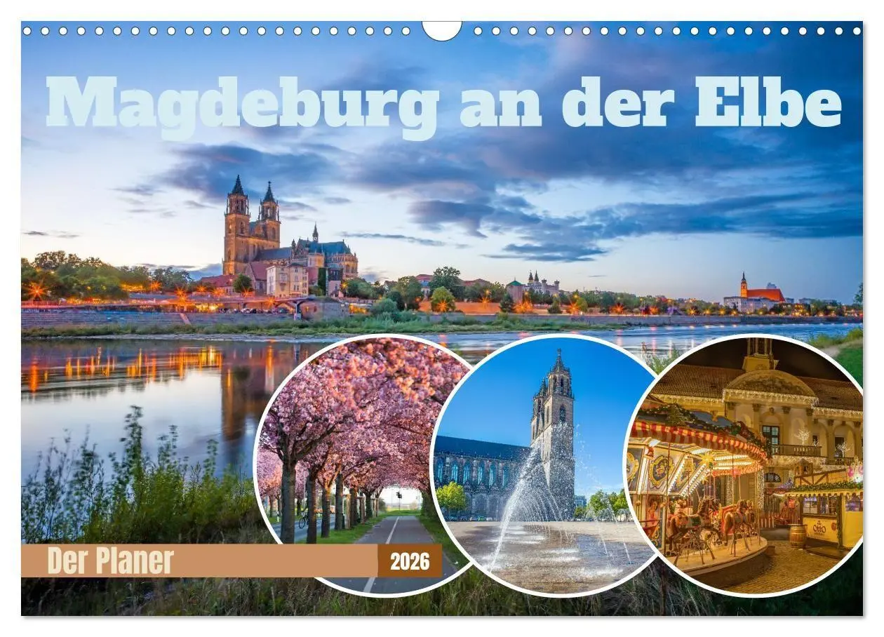 Cover: 9783516728859 | Magdeburg an der Elbe - Der Planer (Wandkalender 2026 DIN A3 quer),...