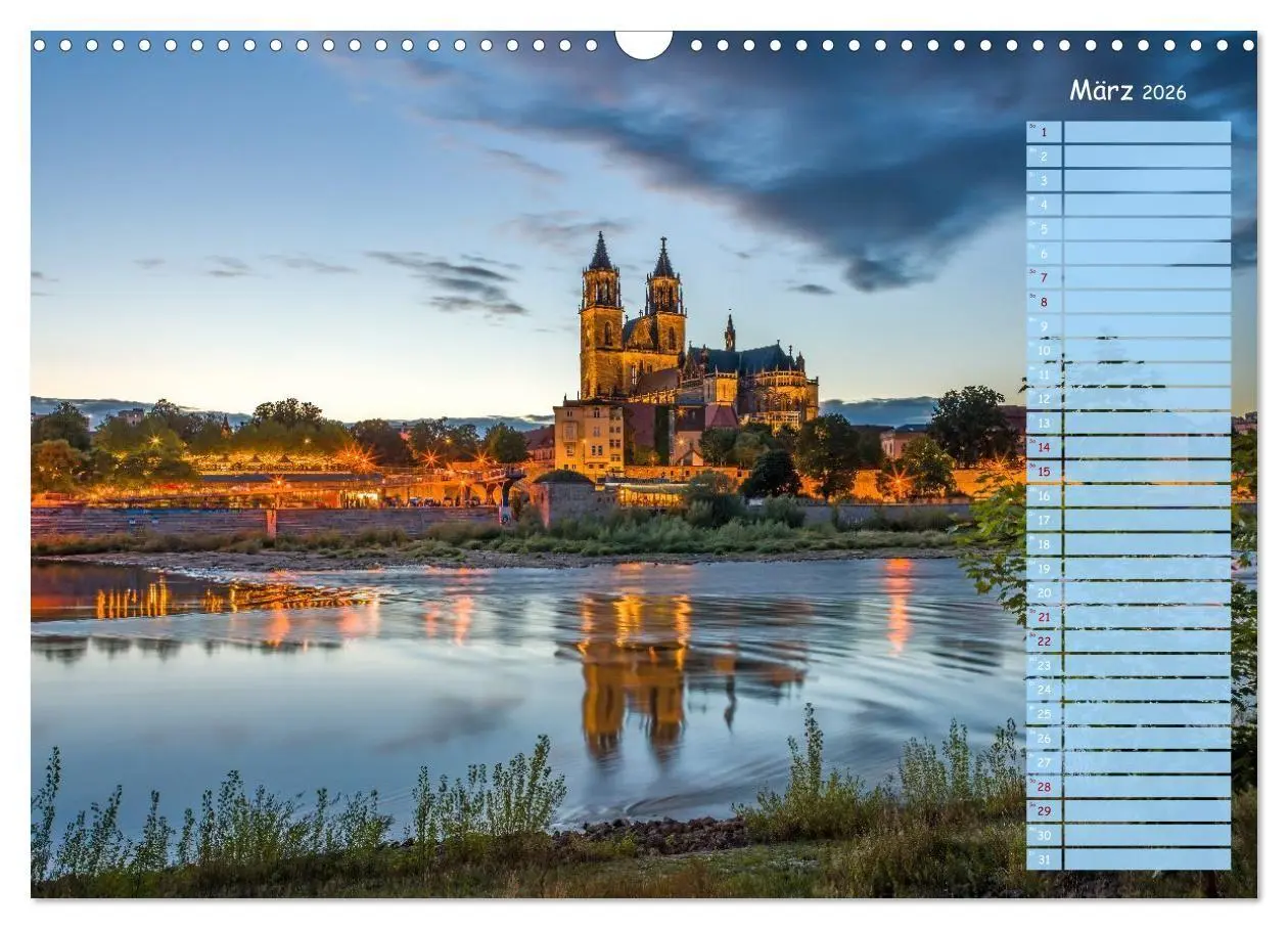Bild: 9783516728859 | Magdeburg an der Elbe - Der Planer (Wandkalender 2026 DIN A3 quer),...