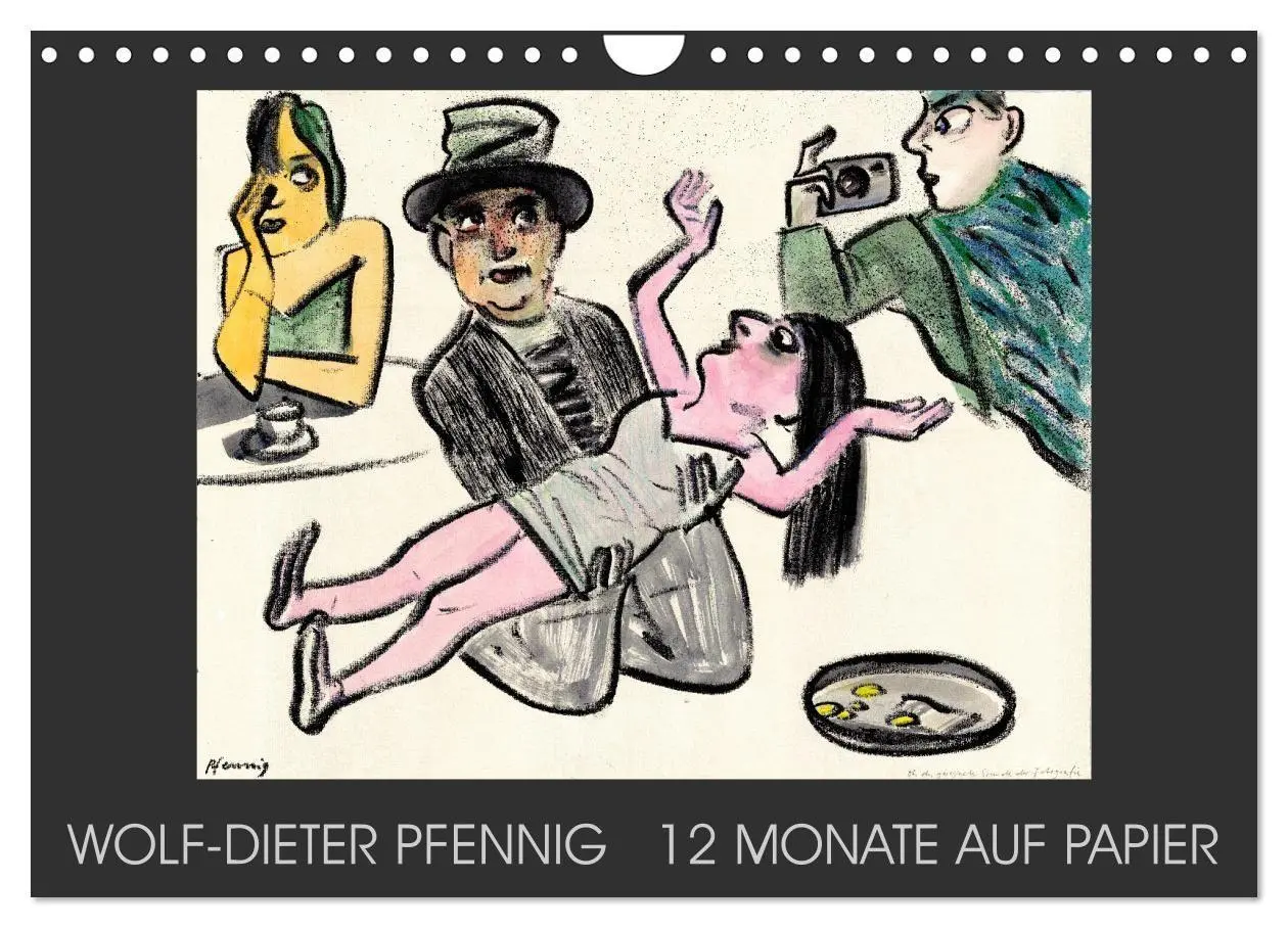 Cover: 9783594018859 | Wolf-Dieter Pfenning - 12 Monate auf Papier (Wandkalender 2027 DIN...