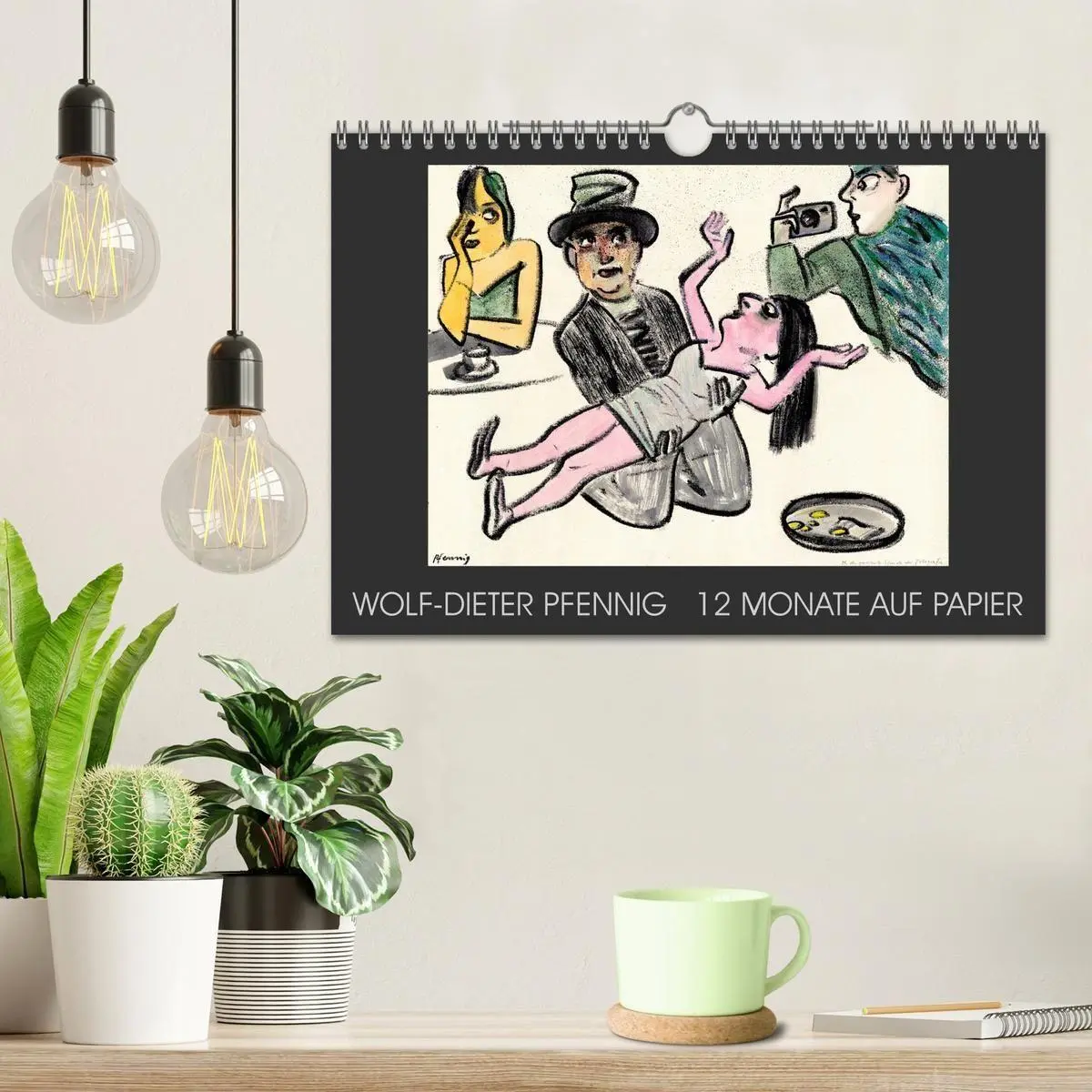 Bild: 9783594018859 | Wolf-Dieter Pfenning - 12 Monate auf Papier (Wandkalender 2027 DIN...