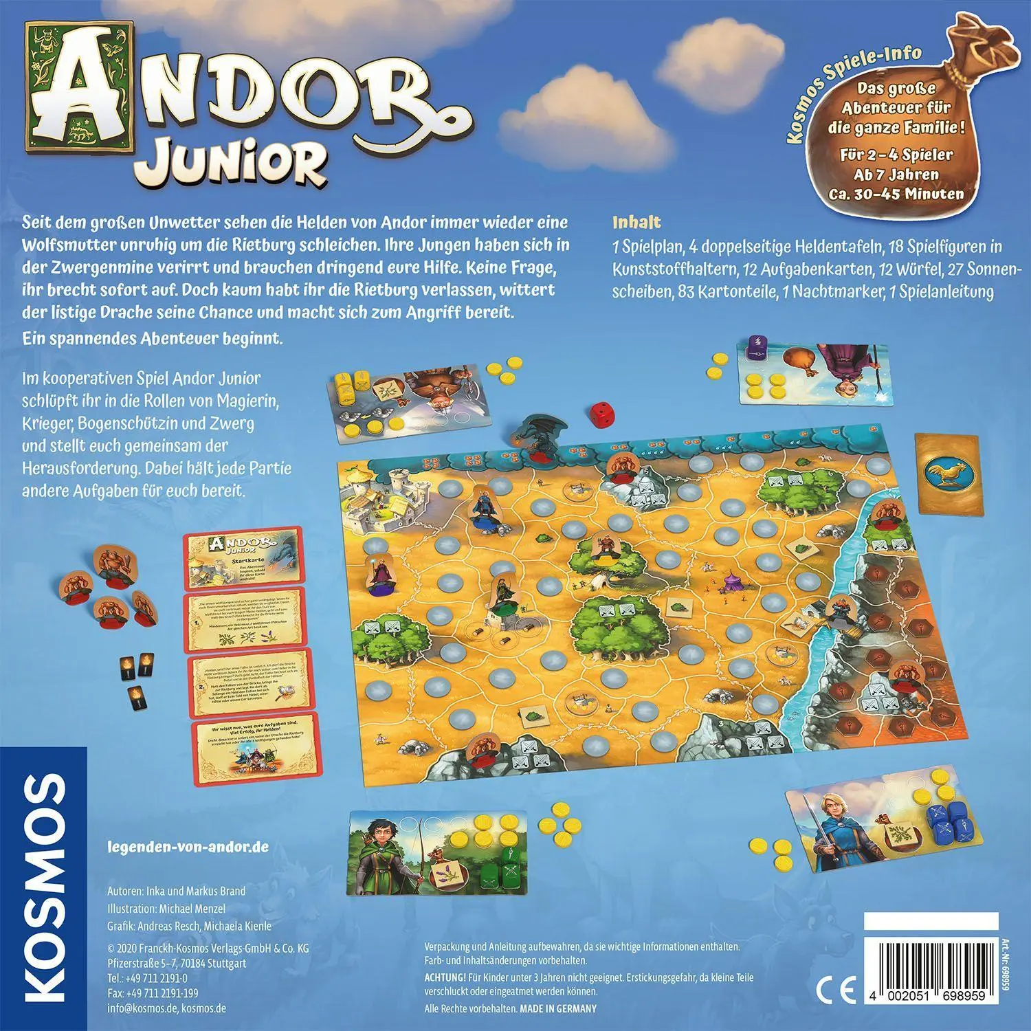 Bild: 4002051698959 | Andor Junior | Kinderspiel | Inka Brand (u. a.) | Spiel | Brettspiel