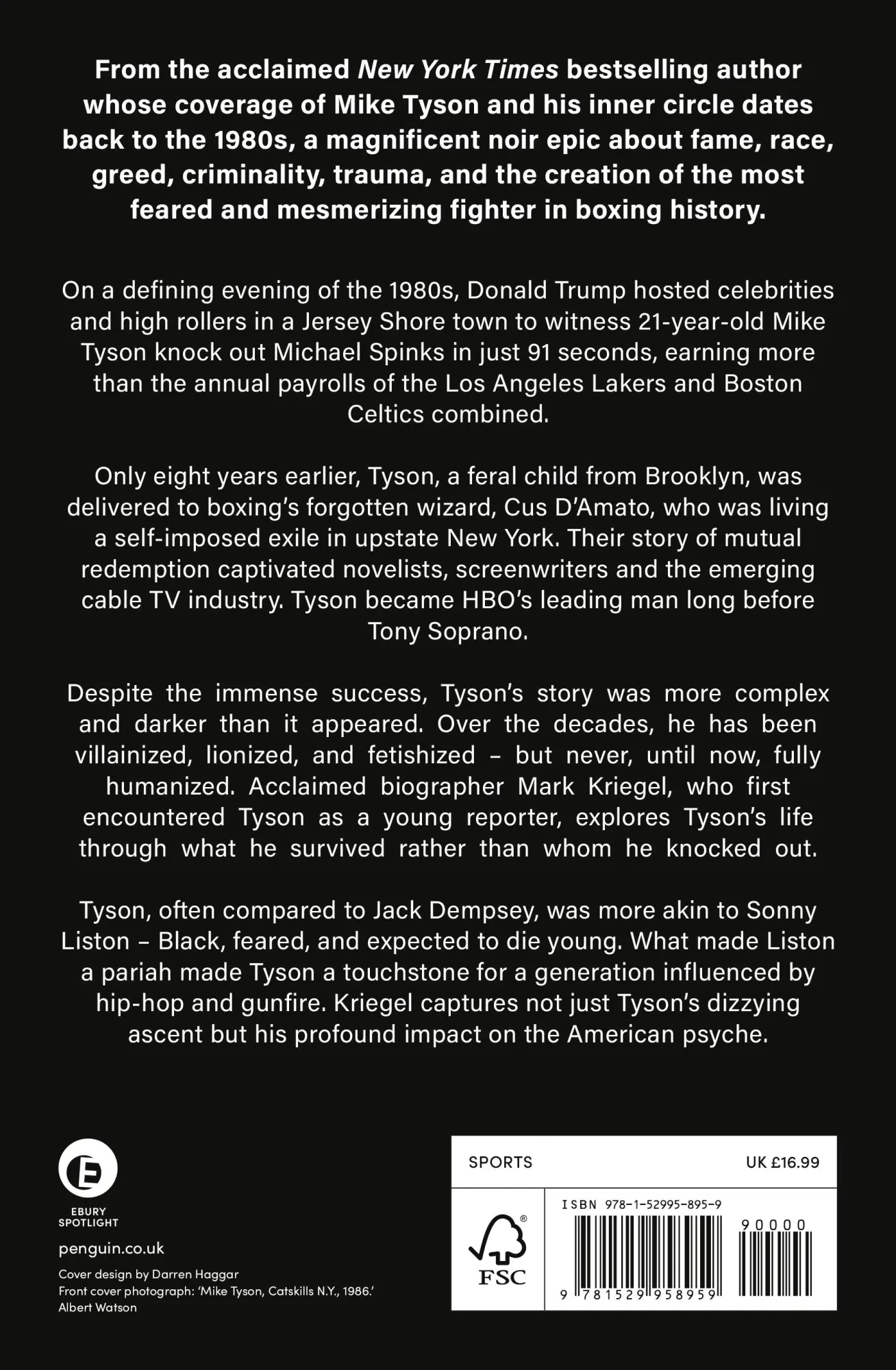 Rückseite: 9781529958959 | Baddest Man | The making of Mike Tyson | Mark Kriegal | Taschenbuch