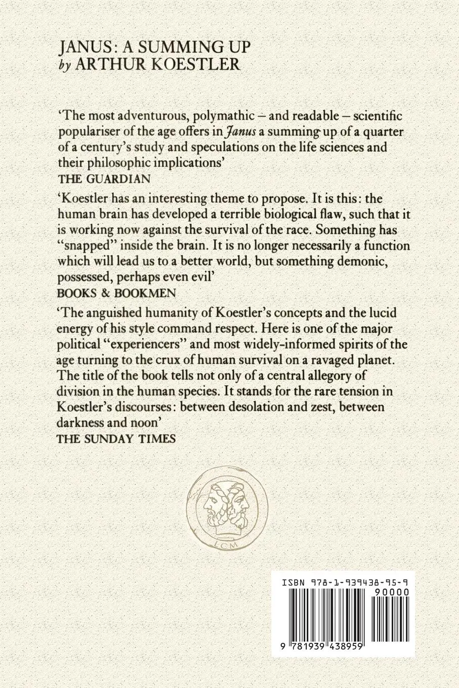 Rückseite: 9781939438959 | Janus | A Summing Up | Arthur Koestler | Taschenbuch | Englisch | 1978