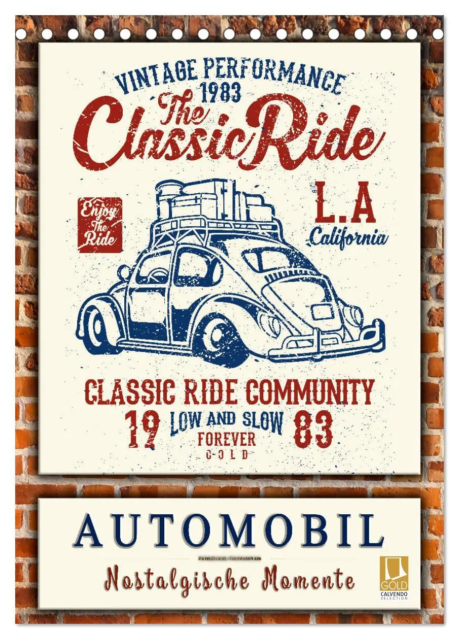 Cover: 9783516408959 | Automobil - nostalgische Momente (Tischkalender 2026 DIN A5 hoch),...
