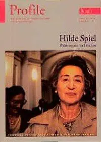 Cover: 9783552048959 | Hilde Spiel: Weltbürgerin der Literatur | Profile 3/1999 | Neunzig