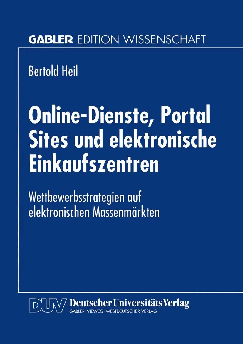 Cover: 9783824468959 | Online-Dienste, Portal Sites und elektronische Einkaufszentren | Heil