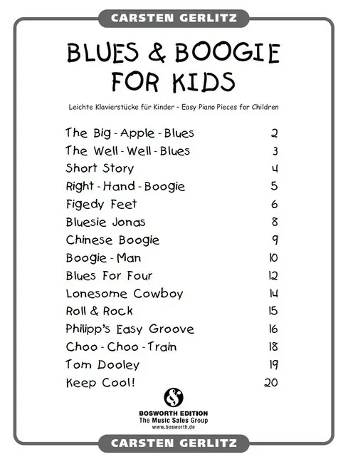 Bild: 9783865438959 | Blues &amp; Boogie For Kids, für Klavier | Carsten Gerlitz | Broschüre