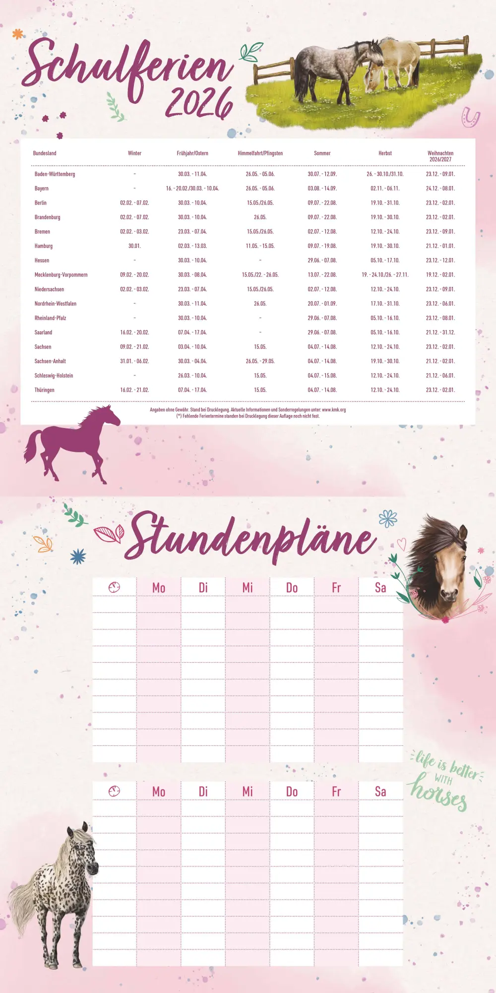 Bild: 4069095009059 | Pferdefreunde 2026 - Broschürenkalender - Kinder-Kalender - Format...