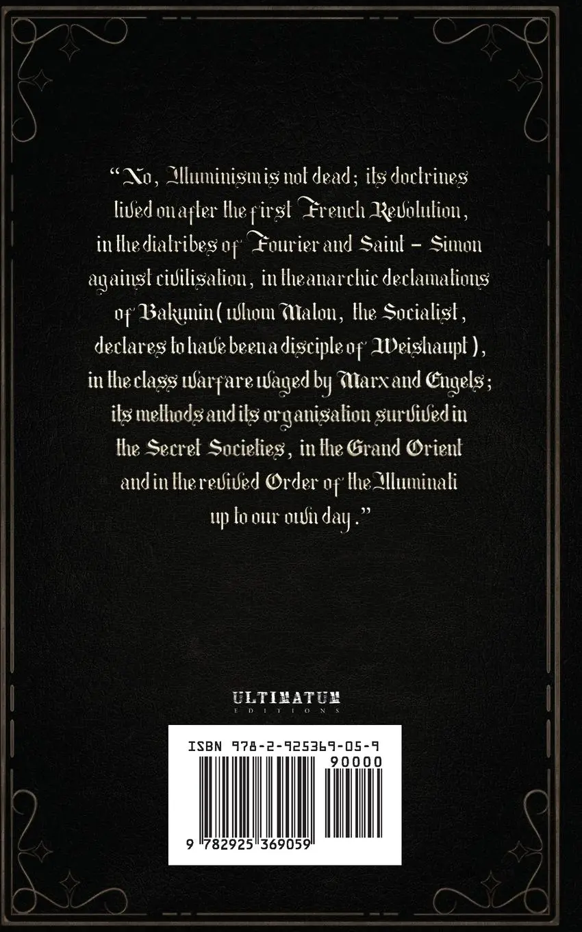 Rückseite: 9782925369059 | The Illuminati and the World Revolution | Nesta Helen Webster | Buch