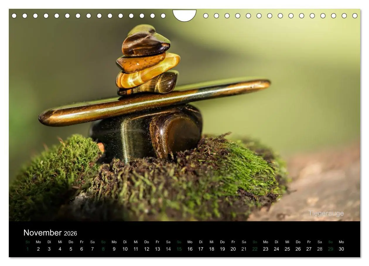 Bild: 9783516089059 | Edelsteine. Wunder der Natur (Wandkalender 2026 DIN A4 quer),...