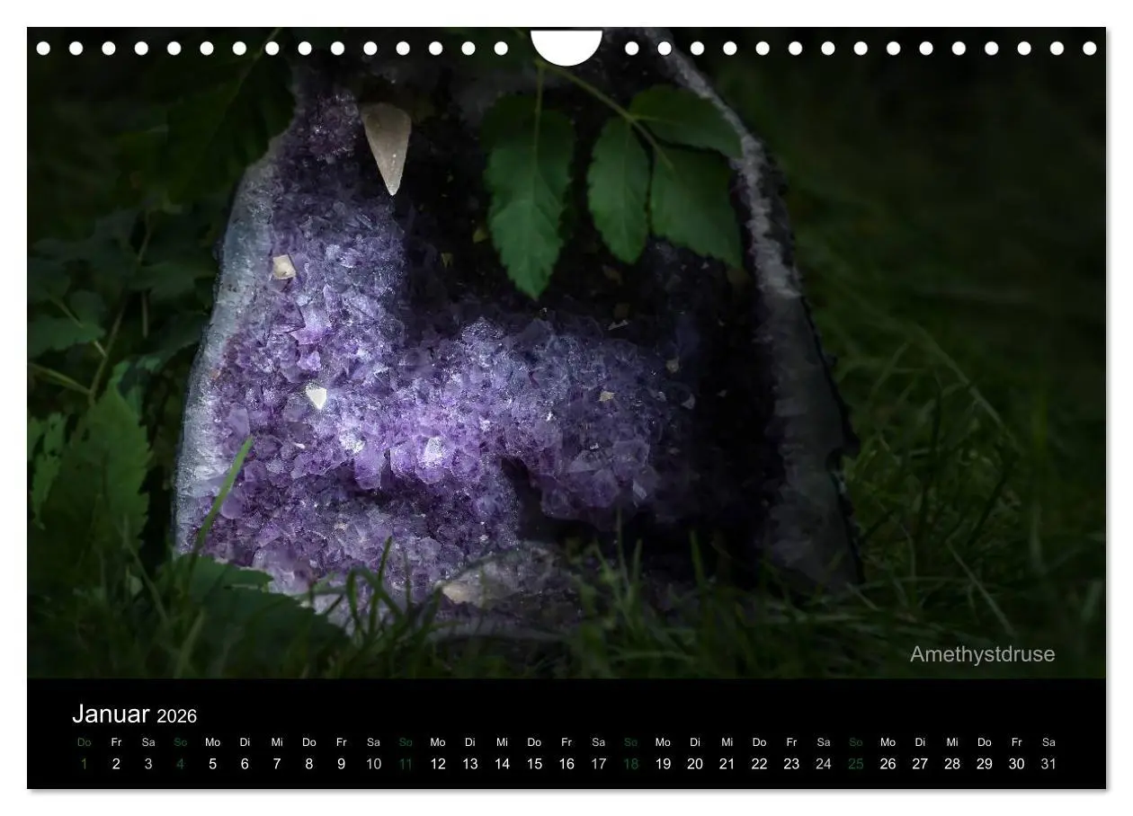Bild: 9783516089059 | Edelsteine. Wunder der Natur (Wandkalender 2026 DIN A4 quer),...