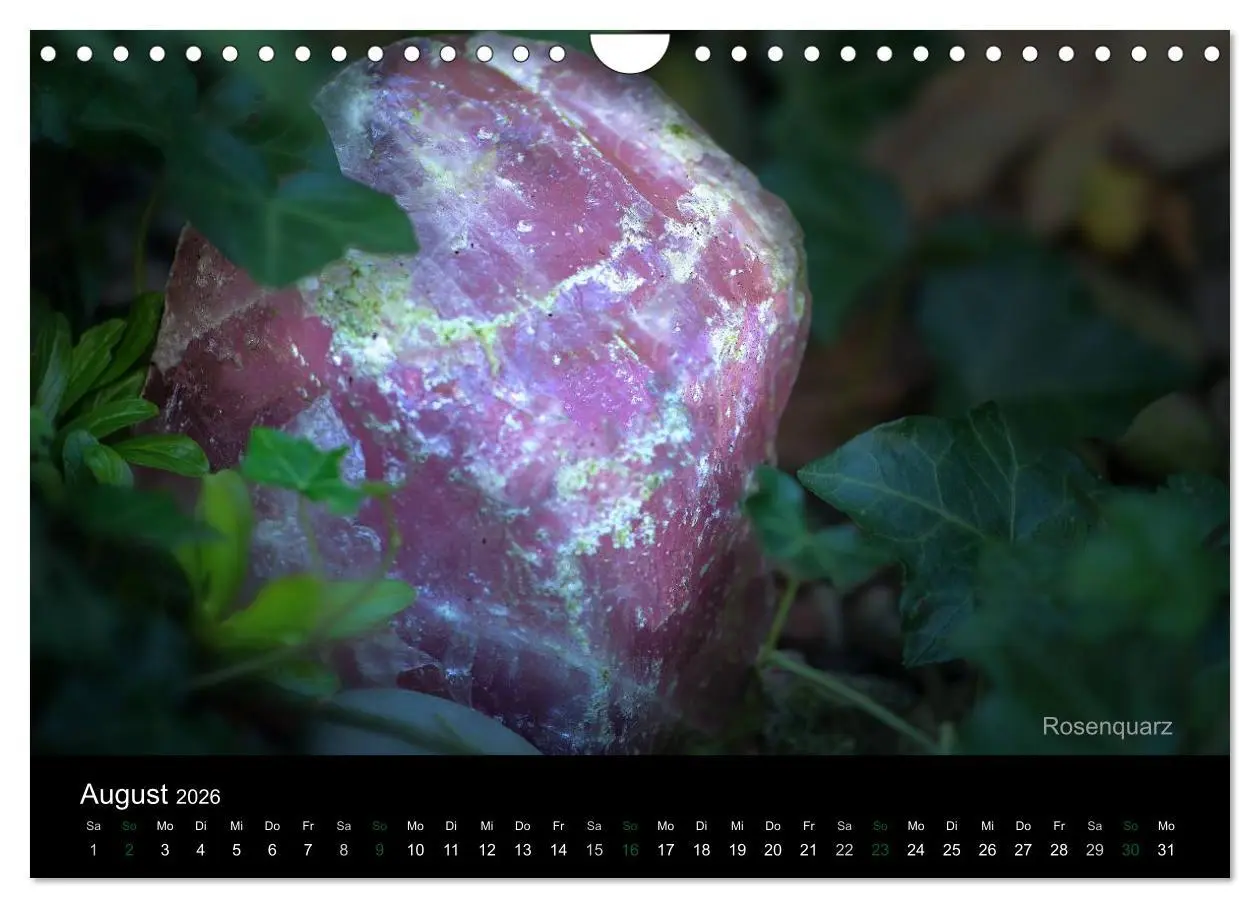 Bild: 9783516089059 | Edelsteine. Wunder der Natur (Wandkalender 2026 DIN A4 quer),...