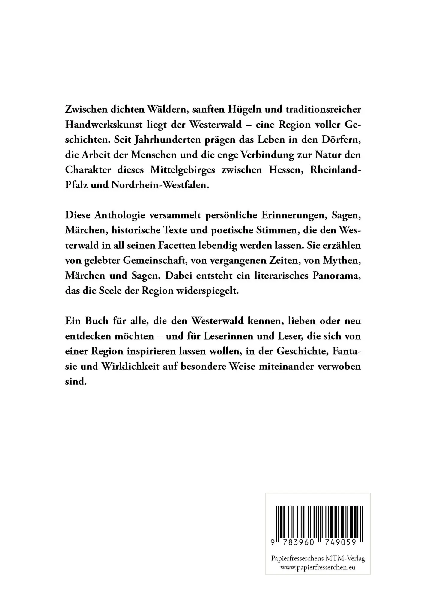 Rückseite: 9783960749059 | Heimat erleben - Geschichten erzählen: Der Westerwald | Martina Meier