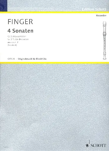Cover: 9790001099059 | Sonaten(4) | Gottfried Finger | Buch | 1986 | Schott Music