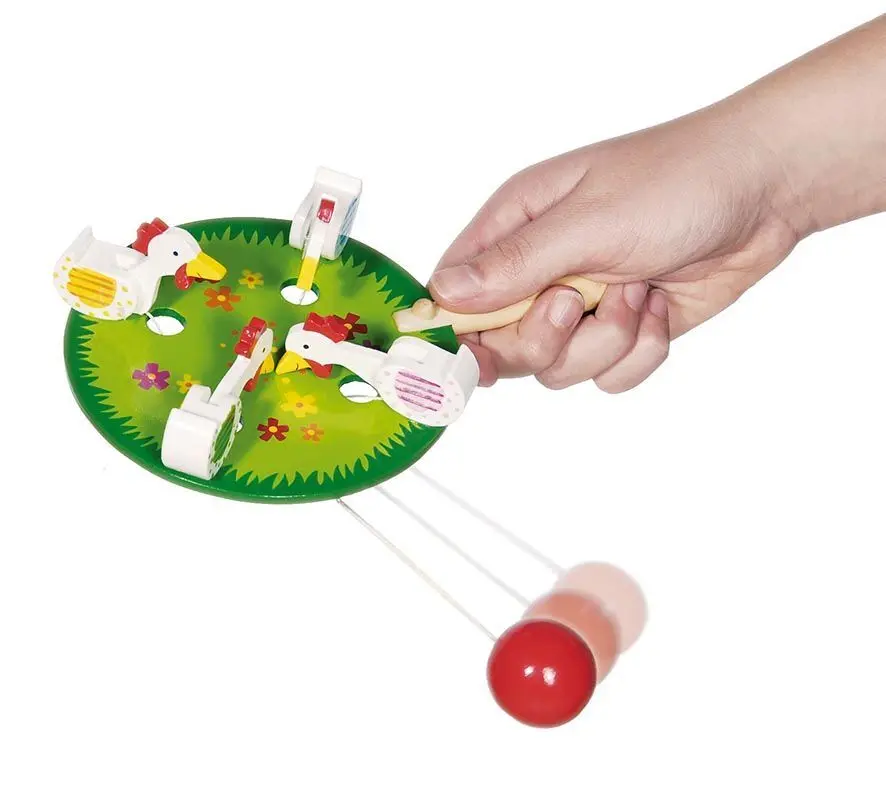 Bild: 4013594539159 | 4 pickende Hühner | goki | Spiel | 53915 | 2018 | Gollnest &amp; Kiesel