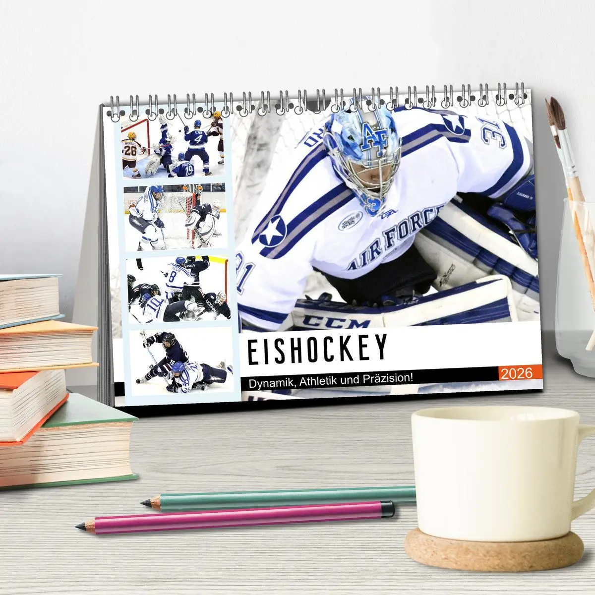Bild: 9783457749159 | Eishockey. Dynamik, Athletik und Präzision! (Tischkalender 2026 DIN...