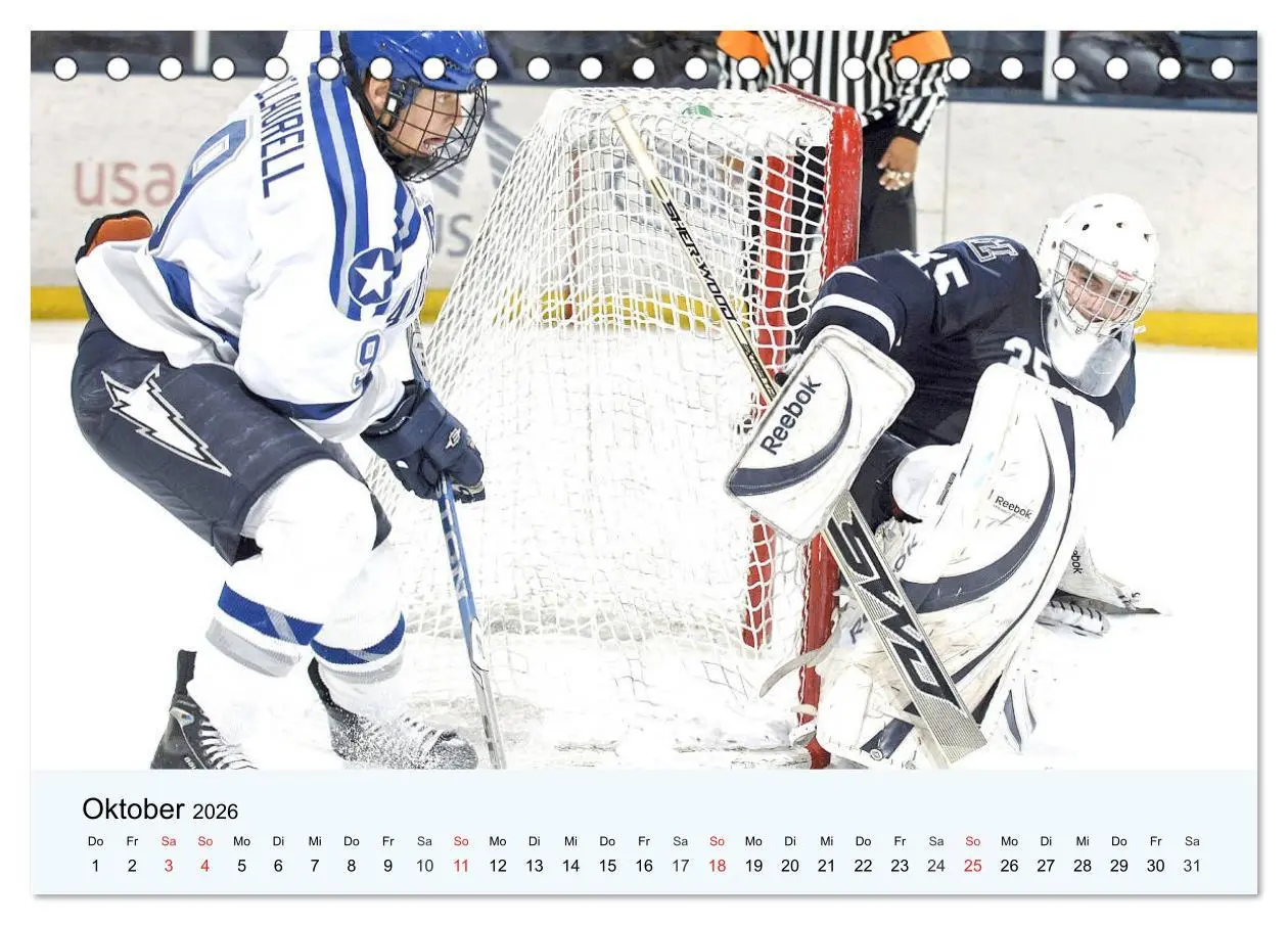 Bild: 9783457749159 | Eishockey. Dynamik, Athletik und Präzision! (Tischkalender 2026 DIN...