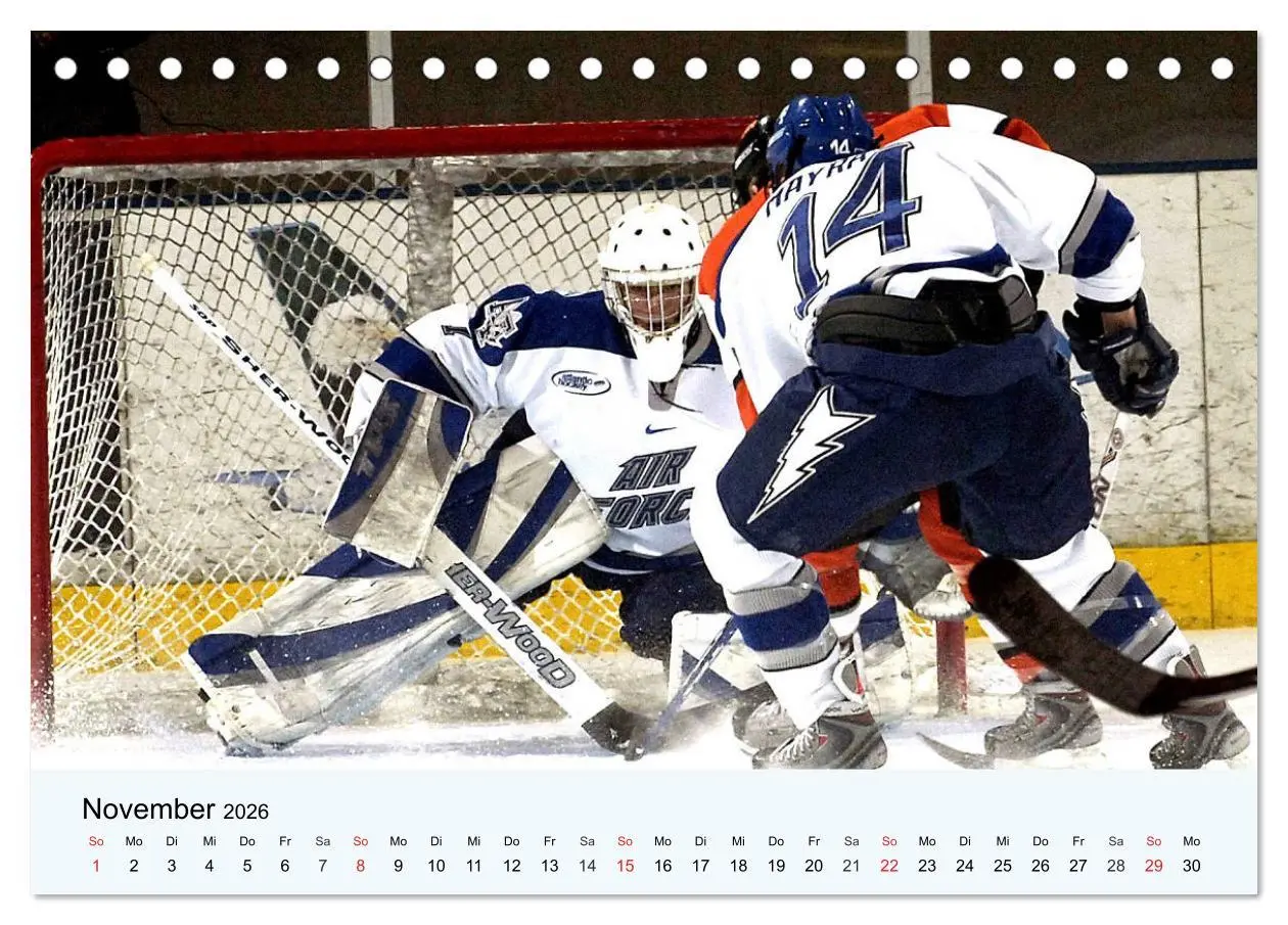 Bild: 9783457749159 | Eishockey. Dynamik, Athletik und Präzision! (Tischkalender 2026 DIN...