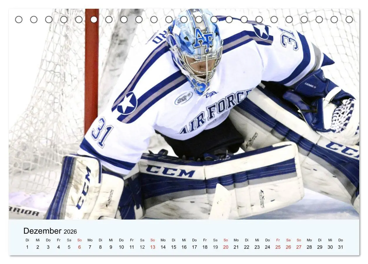 Bild: 9783457749159 | Eishockey. Dynamik, Athletik und Präzision! (Tischkalender 2026 DIN...