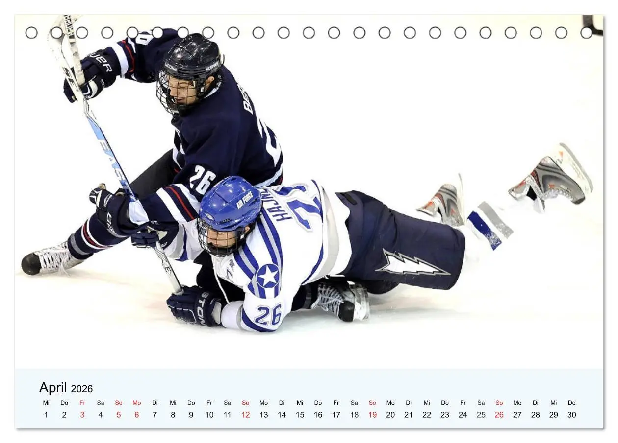 Bild: 9783457749159 | Eishockey. Dynamik, Athletik und Präzision! (Tischkalender 2026 DIN...