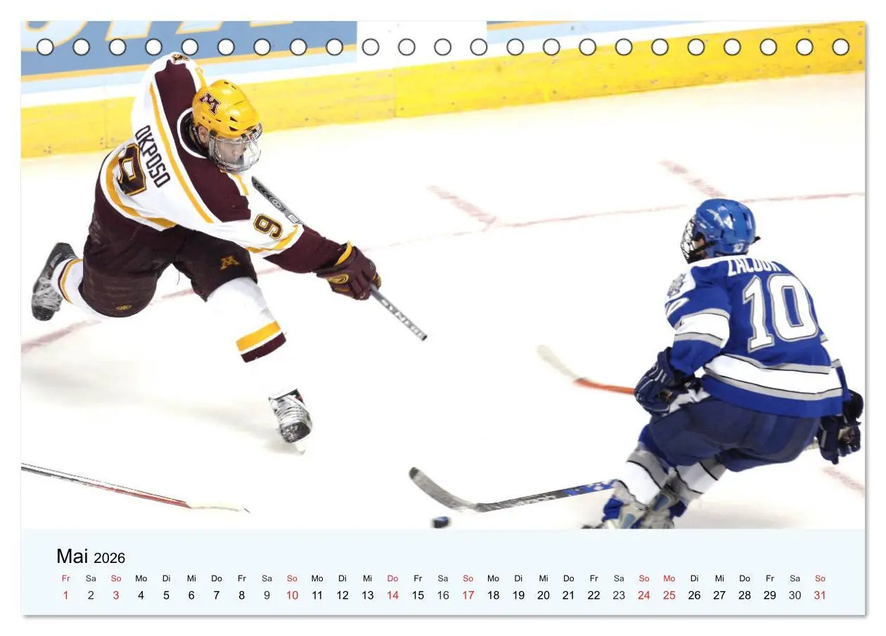 Bild: 9783457749159 | Eishockey. Dynamik, Athletik und Präzision! (Tischkalender 2026 DIN...