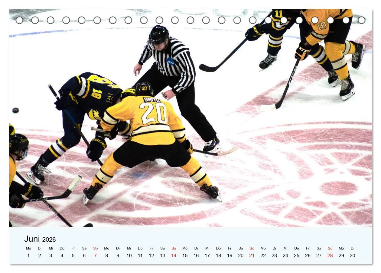 Bild: 9783457749159 | Eishockey. Dynamik, Athletik und Präzision! (Tischkalender 2026 DIN...