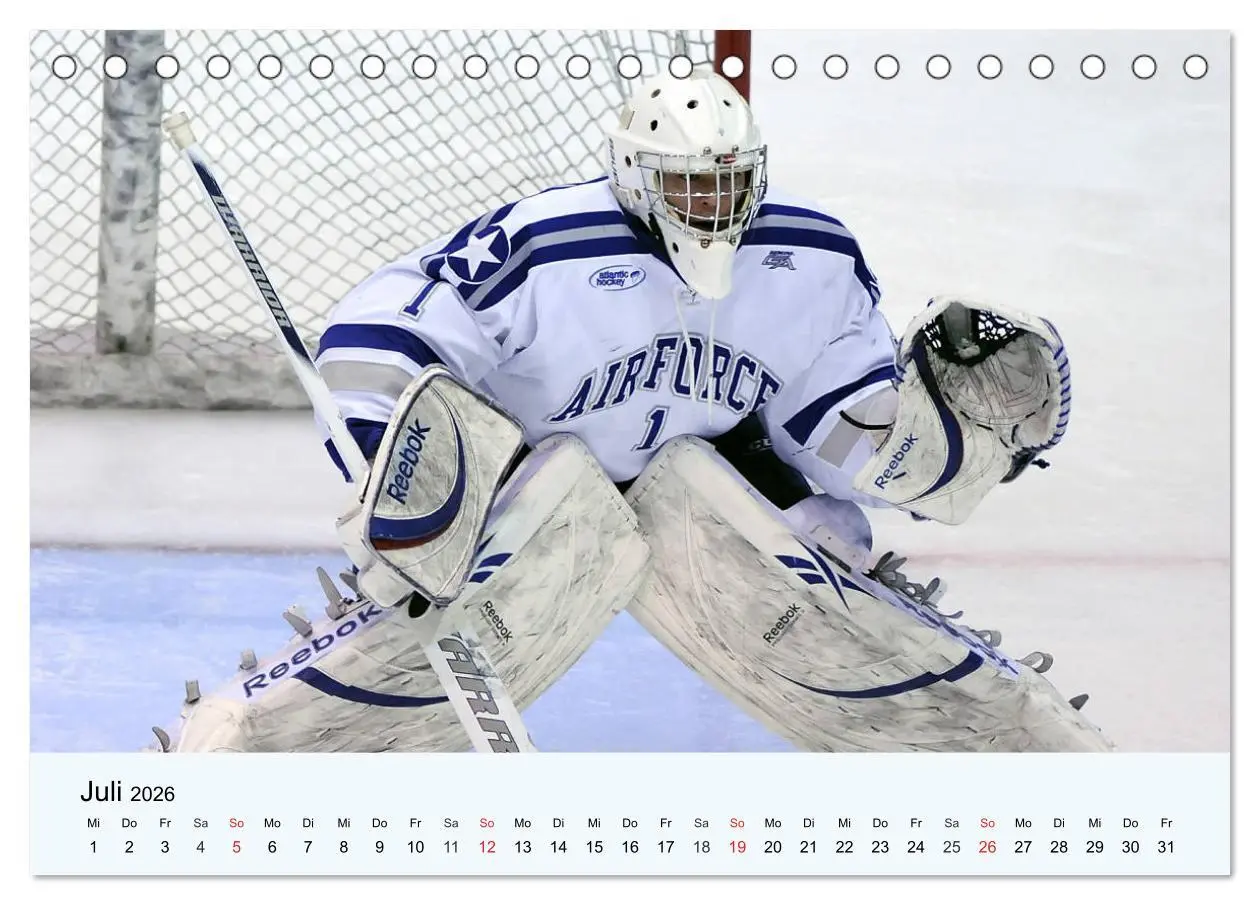 Bild: 9783457749159 | Eishockey. Dynamik, Athletik und Präzision! (Tischkalender 2026 DIN...