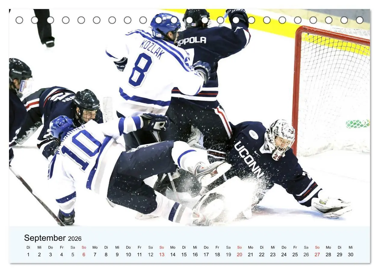 Bild: 9783457749159 | Eishockey. Dynamik, Athletik und Präzision! (Tischkalender 2026 DIN...