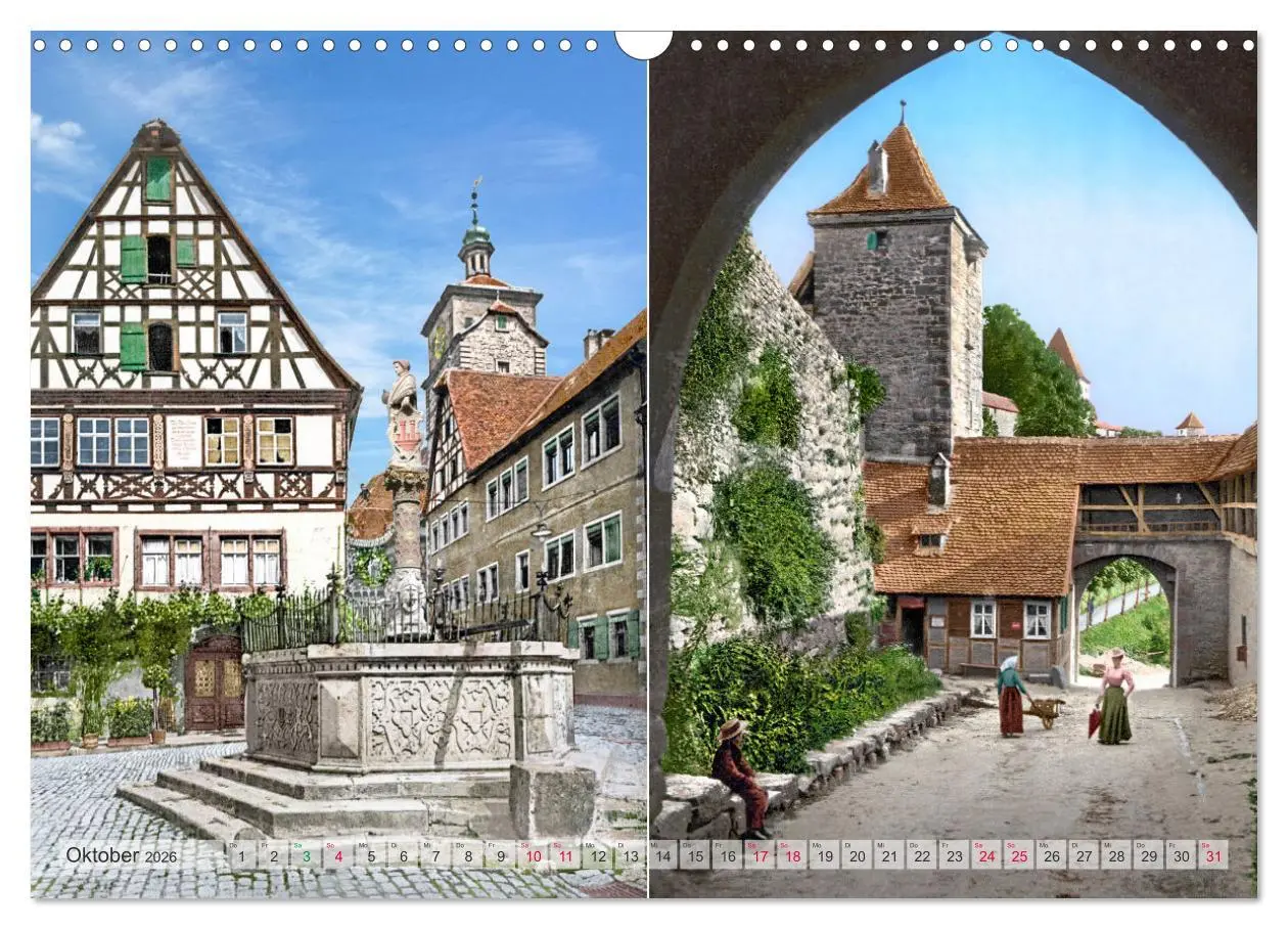 Bild: 9783457819159 | Rothenburg ob der Tauber um das Jahr 1900 - Fotos neu koloriert...
