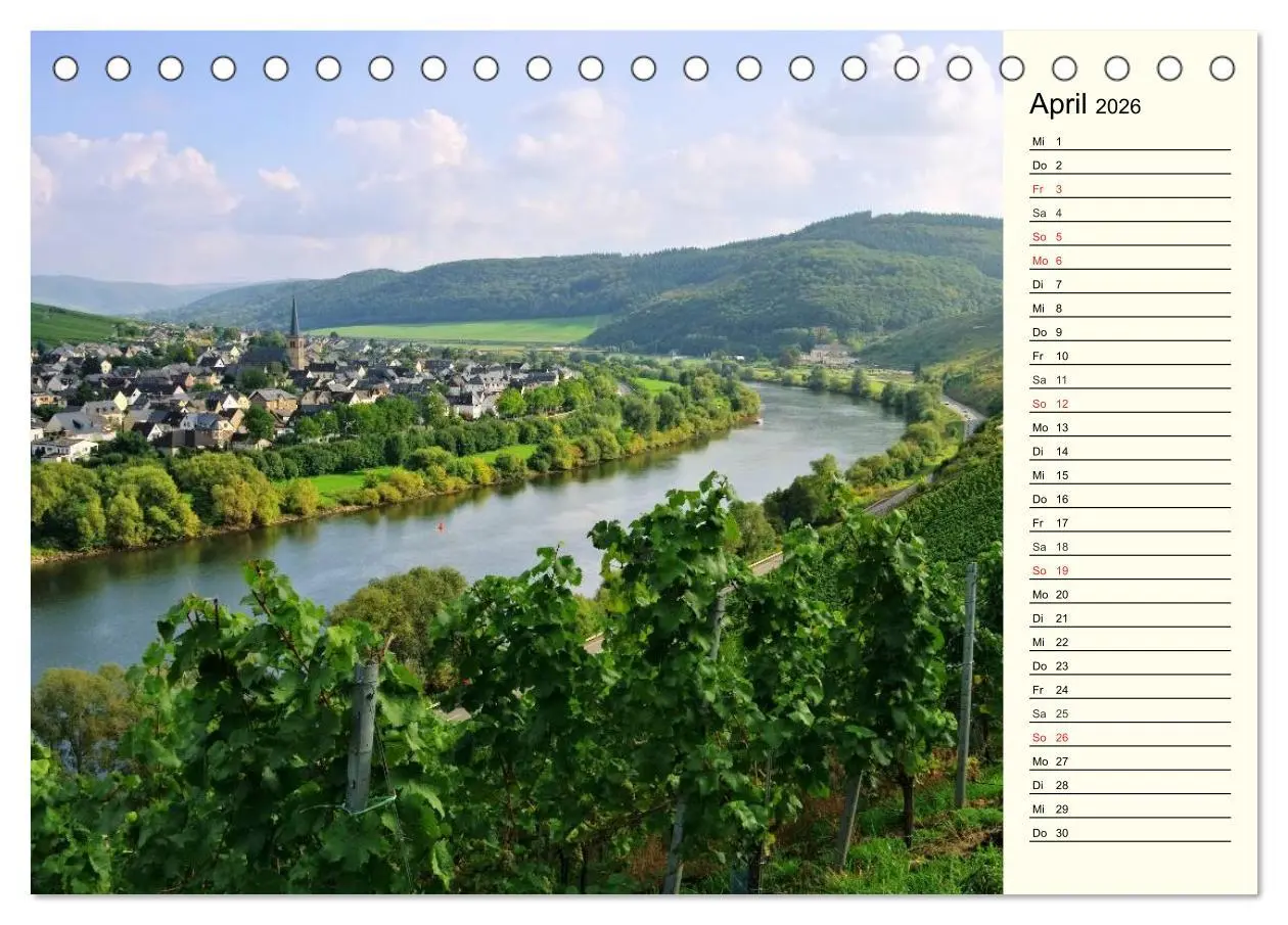 Bild: 9783457989159 | Entlang der Mosel (Tischkalender 2026 DIN A5 quer), CALVENDO...