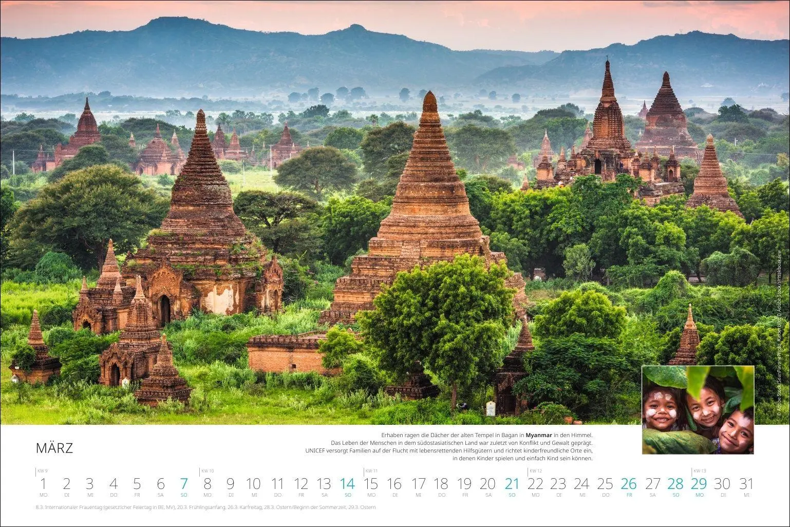 Bild: 9783756419159 | Unicef Posterkalender 2027 | Kalender | 14 S. | Deutsch | 2027 | Heye