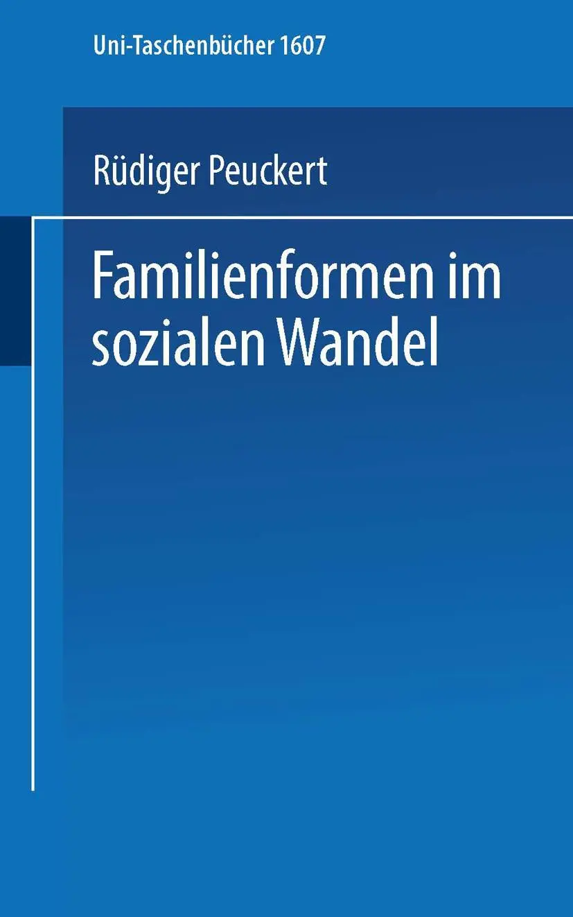 Cover: 9783810009159 | Familienformen im sozialen Wandel | Rüdiger Peuckert | Taschenbuch