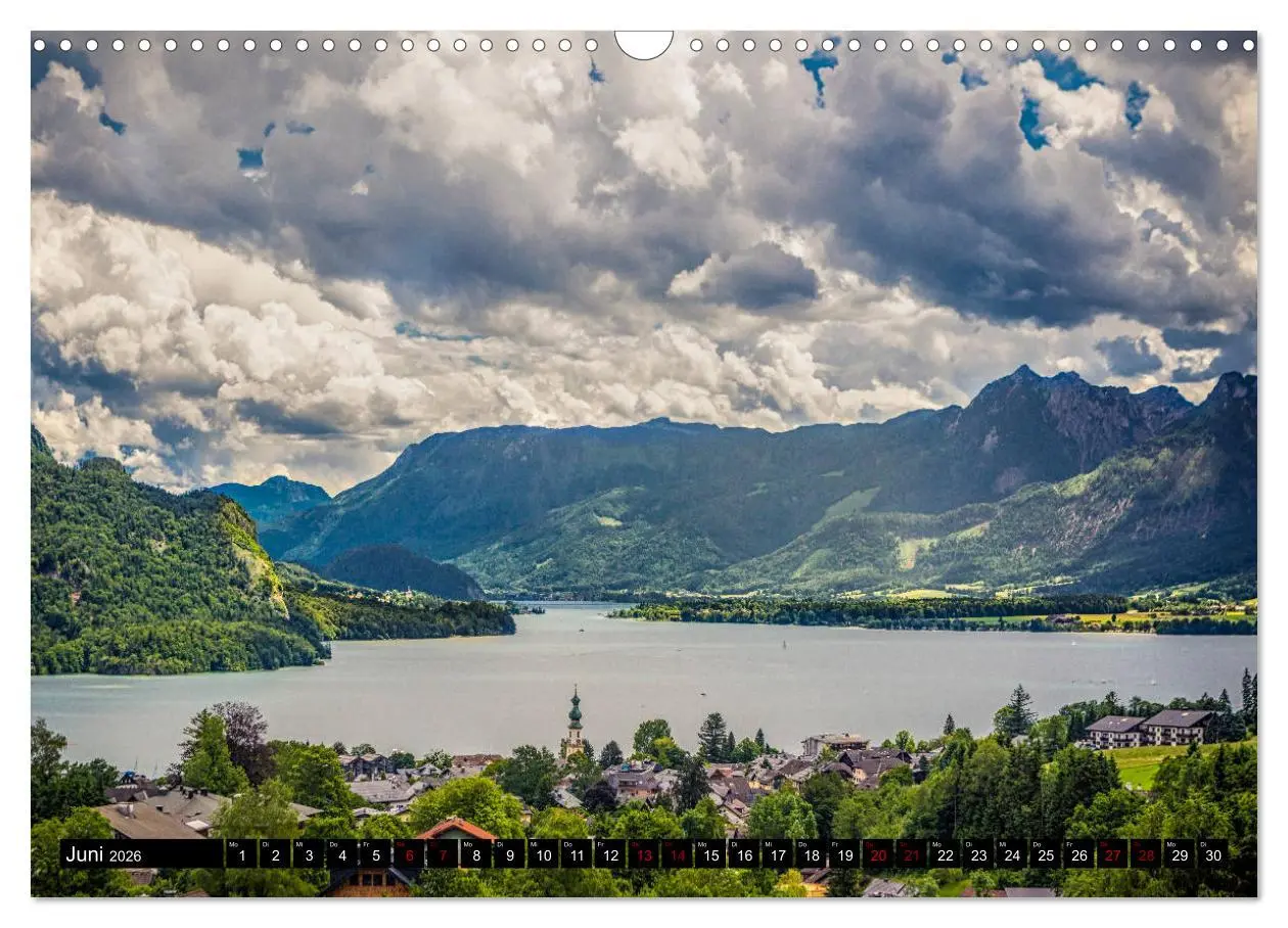 Bild: 9783457809259 | Seen - Berge - Salzkammergut (Wandkalender 2026 DIN A3 quer),...
