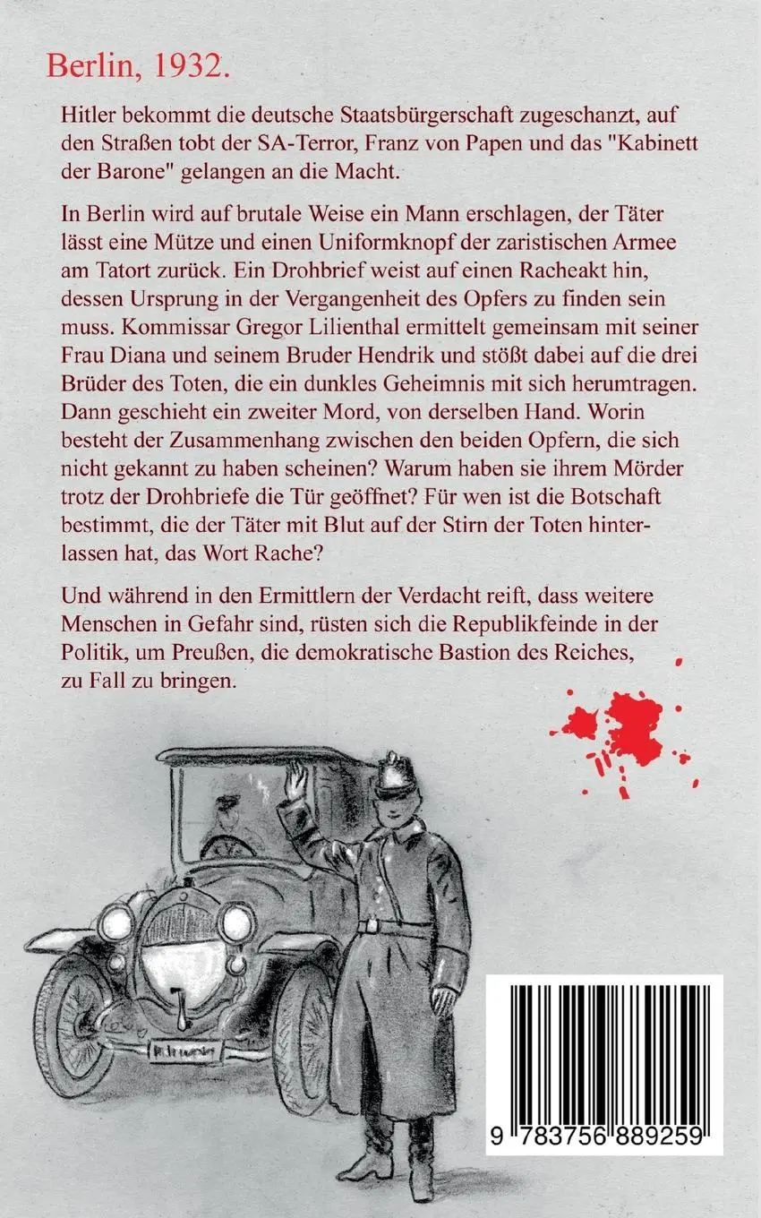 Rückseite: 9783756889259 | Preußenschlag | Kriminalroman aus der Weimarer Republik | Gunnar Kunz