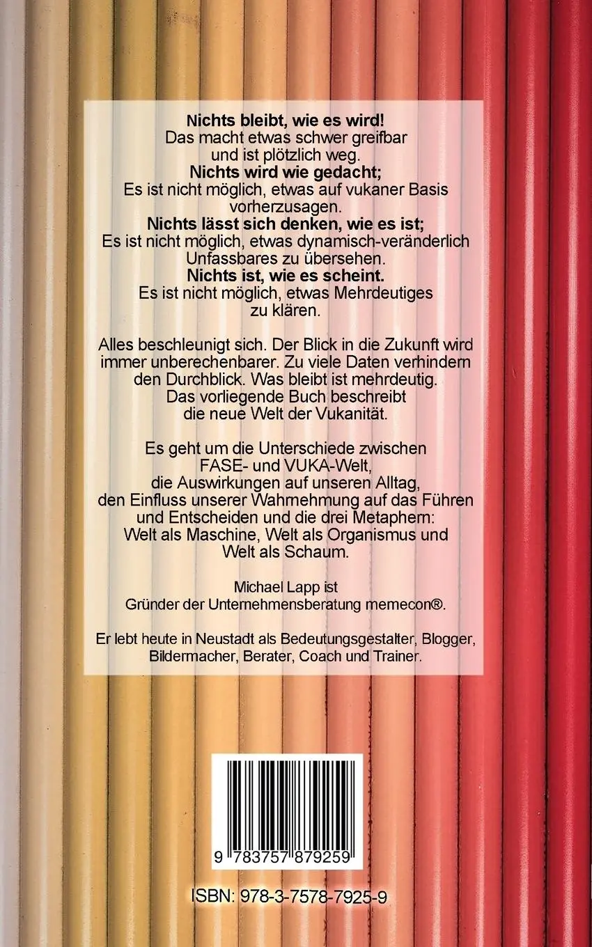 Rückseite: 9783757879259 | Die Welt wird VUKA | Michael Lapp | Taschenbuch | 200 S. | Deutsch