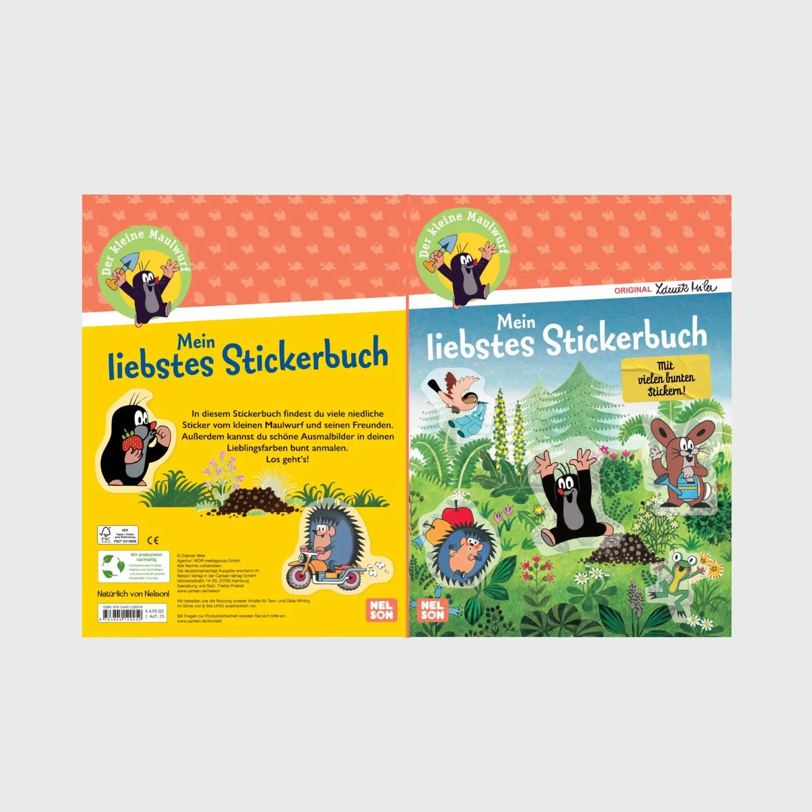 Bild: 9783845129259 | Der kleine Maulwurf: Mein liebstes Stickerbuch | Taschenbuch | 24 S.