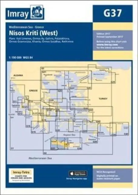 Cover: 9781846239359 | Imray Chart G37 | Nisos Kriti (West) | Imray | (Land-)Karte | Englisch