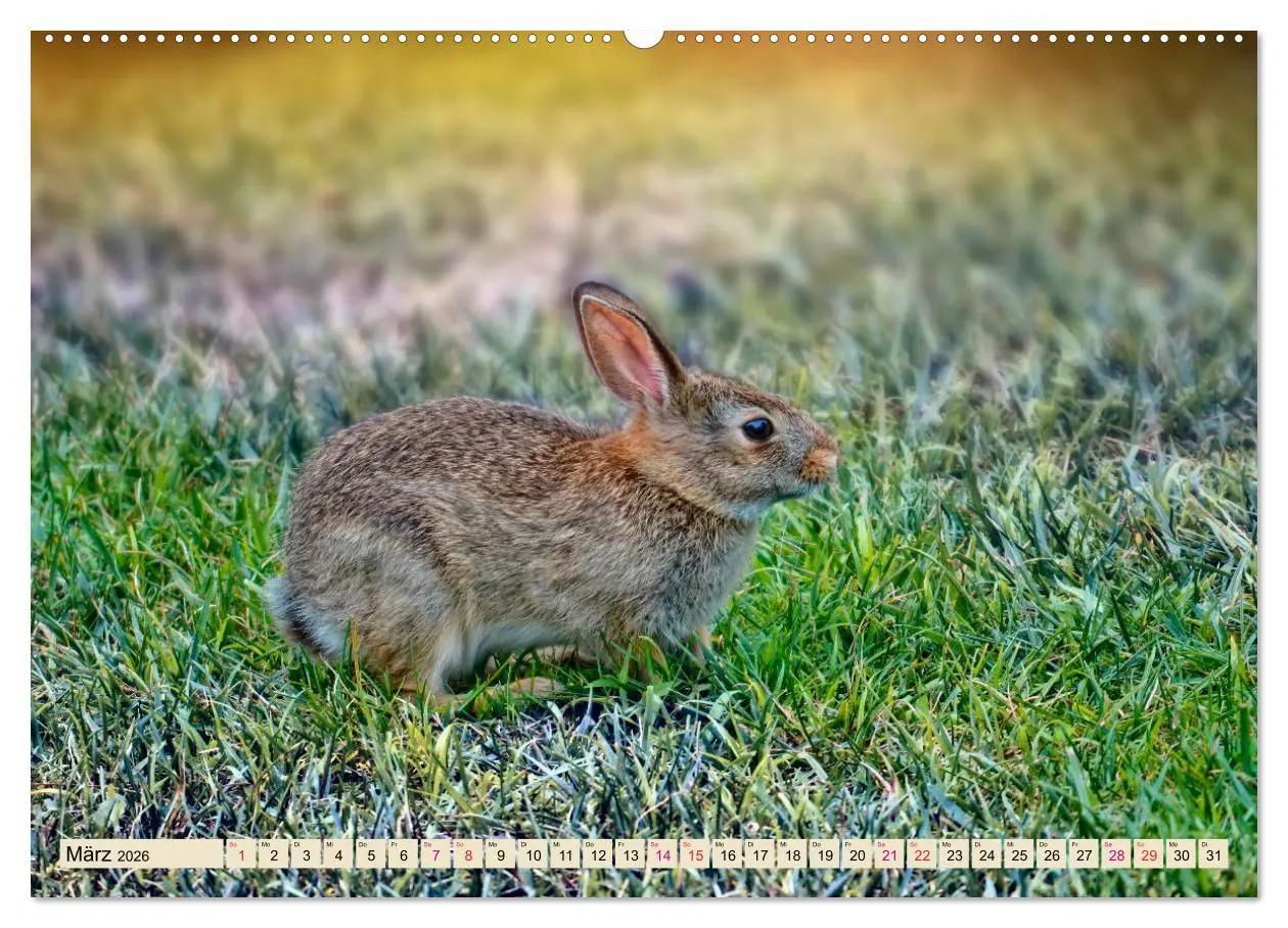 Bild: 9783457729359 | Feldhasen und Kaninchen (Wandkalender 2026 DIN A2 quer), CALVENDO...