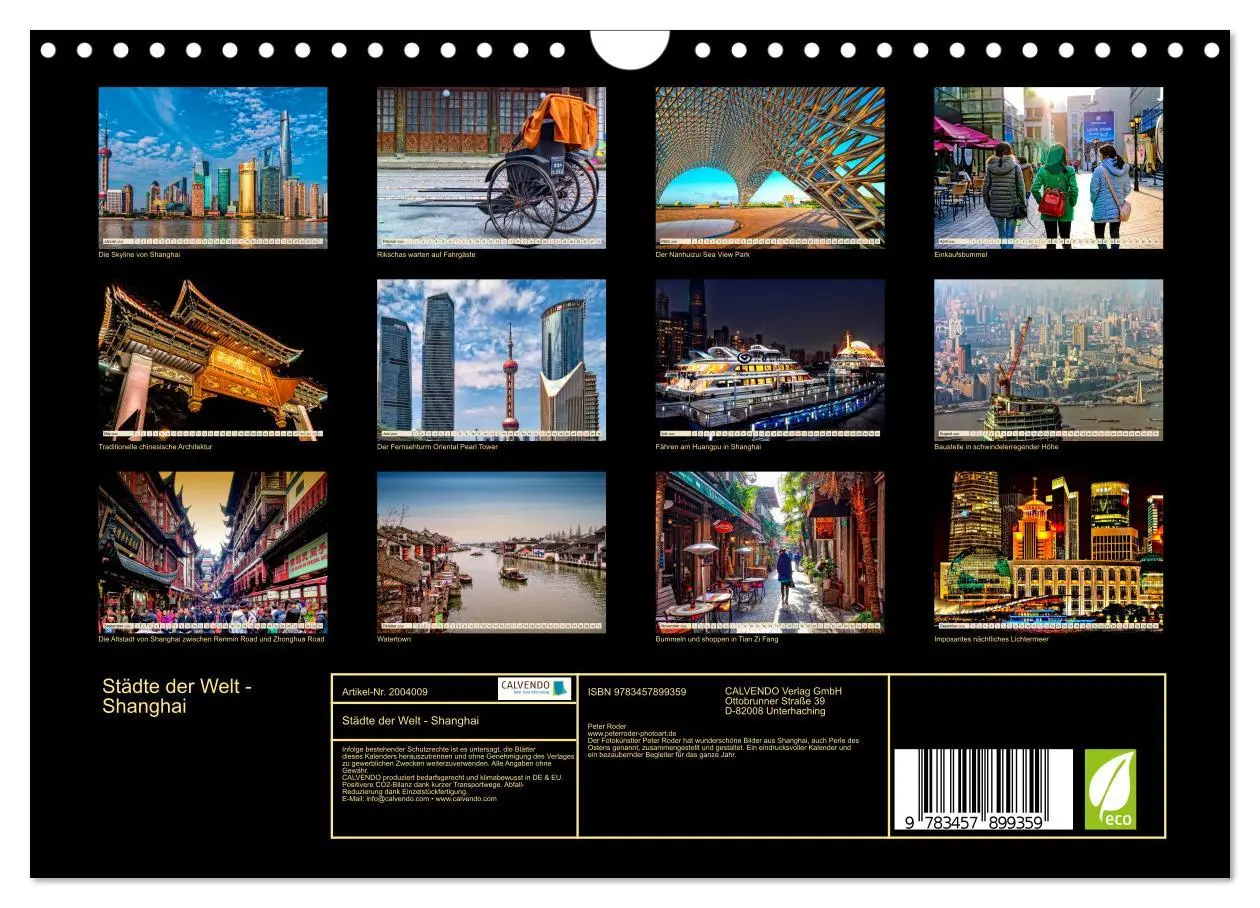 Bild: 9783457899359 | Städte der Welt - Shanghai (Wandkalender 2026 DIN A4 quer),...